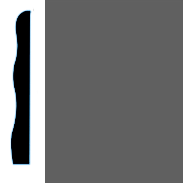 Picture of VPI Corp. - Low Dirt Retention Wallbase LDR5 3 1/2-inch Charcoal