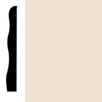 Picture of VPI Corp. - Low Dirt Retention Wallbase LDR5 3 1/2-inch Papyrus