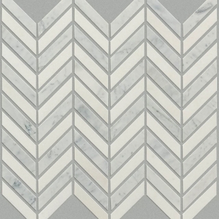 Picture of Shaw Floors - Estate Mosaic Chevron Bianco Carrara