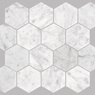 Picture of Shaw Floors - Estate Mosaic Hexagon Bianco Carrara