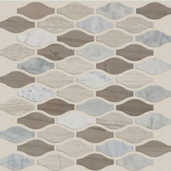 Picture of Shaw Floors - Estate Mosaic Ornamental Bianco Rockwell Urban Grey
