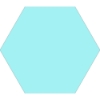 Picture of Tesoro - Basic Hexagon Aqua