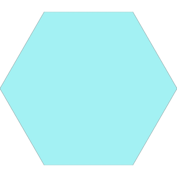 Picture of Tesoro - Basic Hexagon Aqua