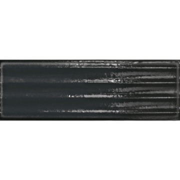 Picture of Tesoro - Glassalike 4 x 12 Gloss Nero Fluted