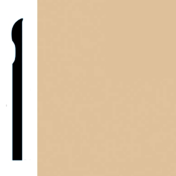 Picture of VPI Corp. - Low Dirt Retention Wallbase LDR2 4-inch Cafe Au Lait