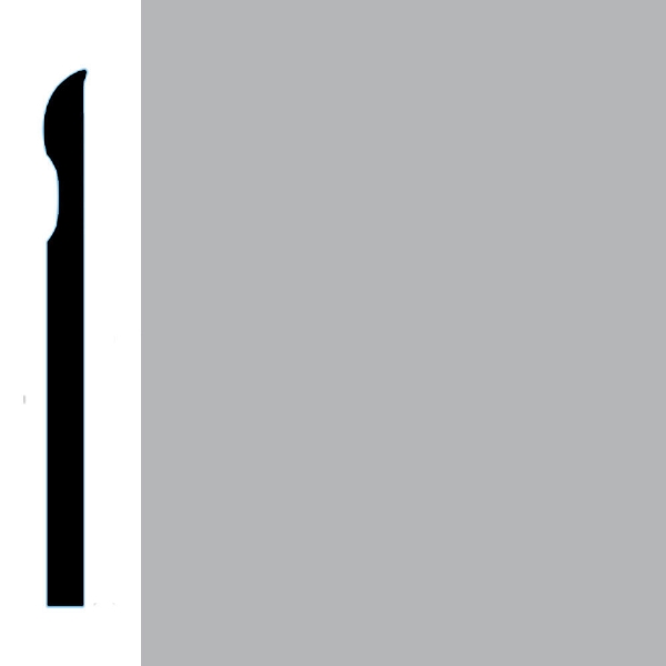 Picture of VPI Corp. - Low Dirt Retention Wallbase LDR2 4-inch Dove Grey