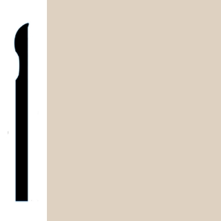 Picture of VPI Corp. - Low Dirt Retention Wallbase LDR2 4-inch Fawn