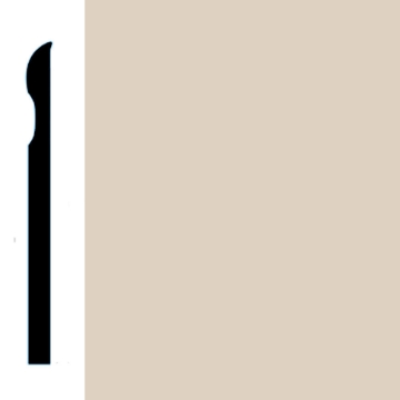 Picture of VPI Corp. - Low Dirt Retention Wallbase LDR2 4-inch Fawn