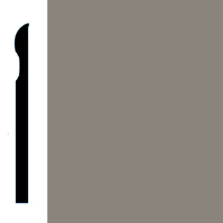 Picture of VPI Corp. - Low Dirt Retention Wallbase LDR2 4-inch Pewter