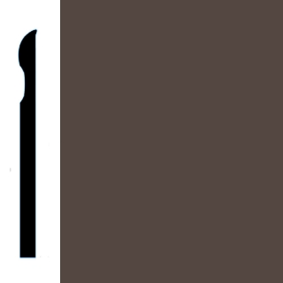 Picture of VPI Corp. - Low Dirt Retention Wallbase LDR2 4-inch Roasted Chestnut