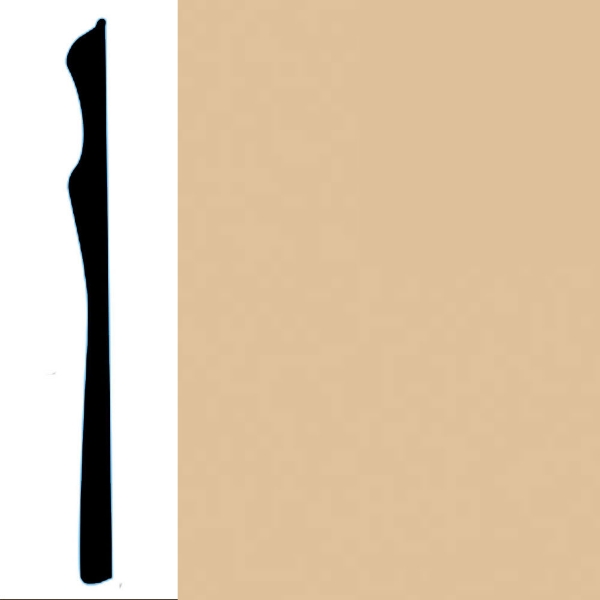 Picture of VPI Corp. - Low Dirt Retention Wallbase LDR3 6-inch Cafe Au Lait