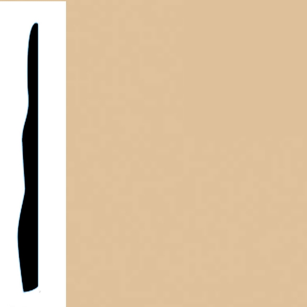 Picture of VPI Corp. - Low Dirt Retention Wallbase LDR4 5 1/2-inch Cafe Au Lait