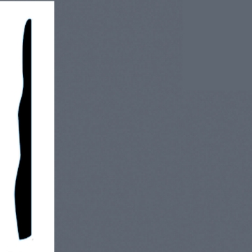 Picture of VPI Corp. - Low Dirt Retention Wallbase LDR4 5 1/2-inch Charcoal Slate