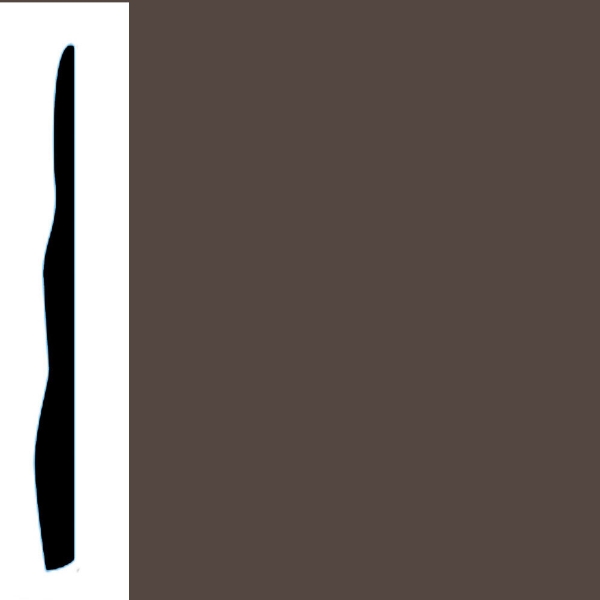 Picture of VPI Corp. - Low Dirt Retention Wallbase LDR4 5 1/2-inch Roasted Chestnut