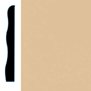 Picture of VPI Corp. - Low Dirt Retention Wallbase LDR5 3 1/2-inch Cafe Au Lait