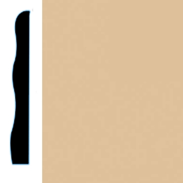 Picture of VPI Corp. - Low Dirt Retention Wallbase LDR5 3 1/2-inch Cafe Au Lait