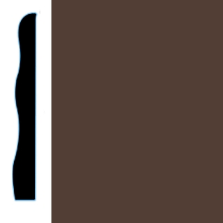 Picture of VPI Corp. - Low Dirt Retention Wallbase LDR5 3 1/2-inch Cappuccino