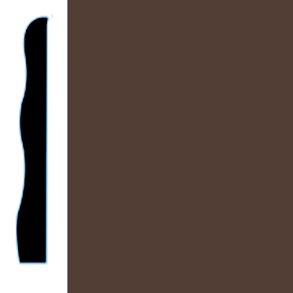 Picture of VPI Corp. - Low Dirt Retention Wallbase LDR5 3 1/2-inch Cappuccino