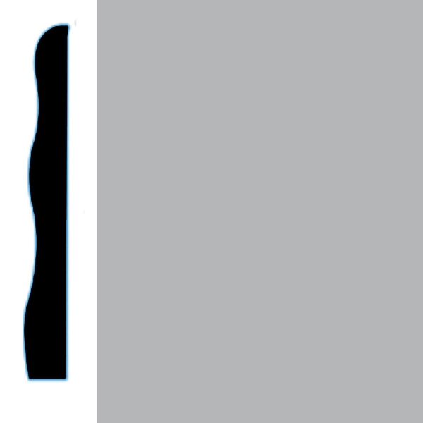 Picture of VPI Corp. - Low Dirt Retention Wallbase LDR5 3 1/2-inch Dove Grey