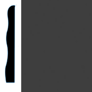 Picture of VPI Corp. - Low Dirt Retention Wallbase LDR5 3 1/2-inch Graphite