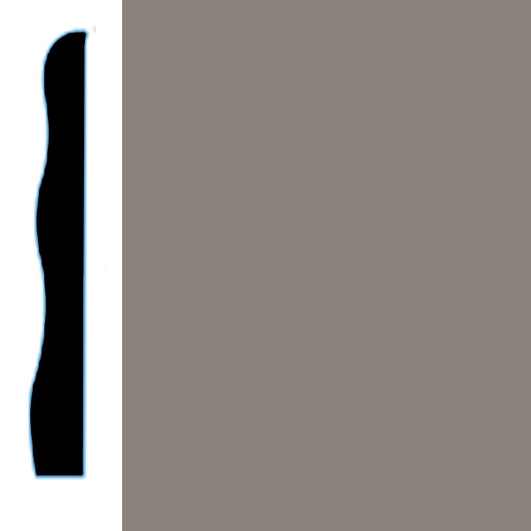 Picture of VPI Corp. - Low Dirt Retention Wallbase LDR5 3 1/2-inch Pewter