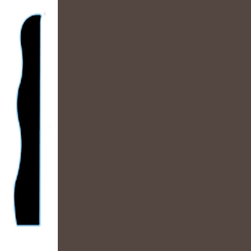 Picture of VPI Corp. - Low Dirt Retention Wallbase LDR5 3 1/2-inch Roasted Chestnut