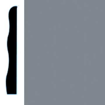 Picture of VPI Corp. - Low Dirt Retention Wallbase LDR5 3 1/2-inch Silver Sable