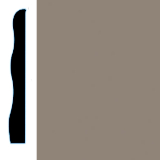 Picture of VPI Corp. - Low Dirt Retention Wallbase LDR5 3 1/2-inch Smoke