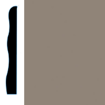 Picture of VPI Corp. - Low Dirt Retention Wallbase LDR5 3 1/2-inch Smoke