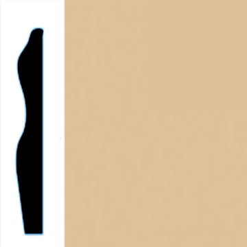 Picture of VPI Corp. - Low Dirt Retention Wallbase LDR6 3-inch Cafe Au Lait