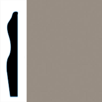 Picture of VPI Corp. - Low Dirt Retention Wallbase LDR6 3-inch Cordite