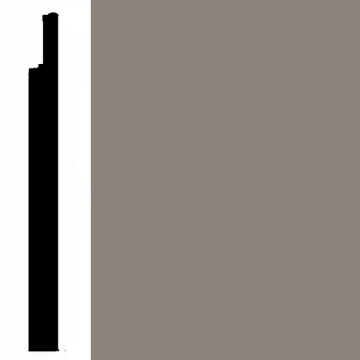 Picture of VPI Corp. - Low Dirt Retention Wallbase LDR8 4 1/2-inch Pewter