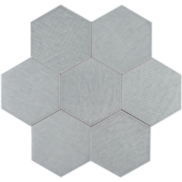 Picture of Tesoro - Albatross Hexagon Deco Grey Deco Glossy