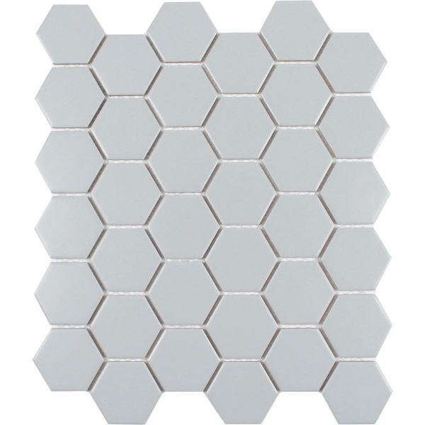 Picture of Tesoro - Gallery Hexagon Mosaic Light Grey Textured
