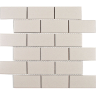 Picture of Tesoro - Gallery Staggered Brick Mosaic Biscuit Textured