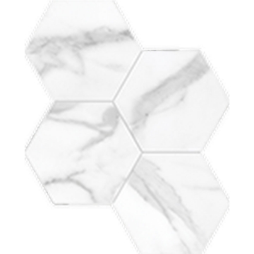 Picture of Anatolia Tile & Stone - La Marca Hexagon Mosaic 6 Statuario Nuovo Polished