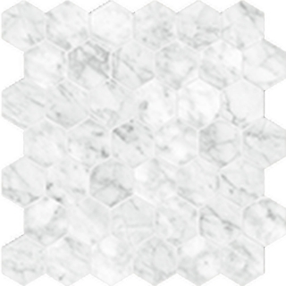 Picture of Anatolia Tile & Stone - La Marca Hexagon Mosaic 2 Carrara Gioia Polished