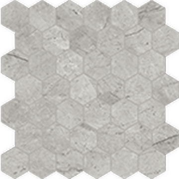 Picture of Anatolia Tile & Stone - La Marca Hexagon Mosaic 2 Paradiso Argento Honed