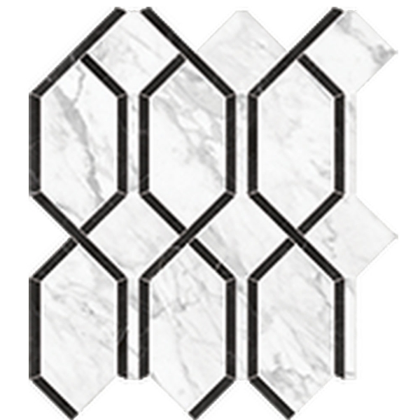 Picture of Anatolia Tile & Stone - La Marca Modella Mosaic Statuarietto Polished