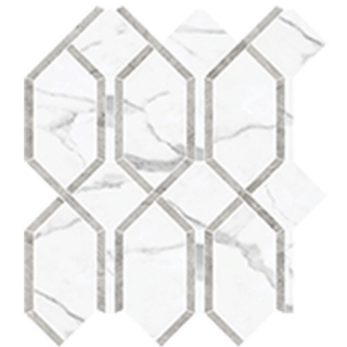 Picture of Anatolia Tile & Stone - La Marca Modella Mosaic Statuario Nuovo Polished