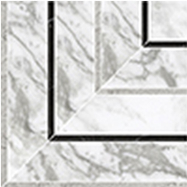 Picture of Anatolia Tile & Stone - La Marca Picco Mosaic Arabescato Honed