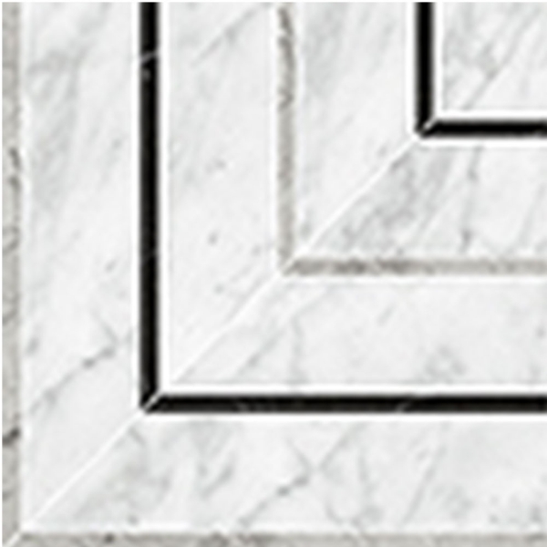 Picture of Anatolia Tile & Stone - La Marca Picco Mosaic Carrara Gioia Honed