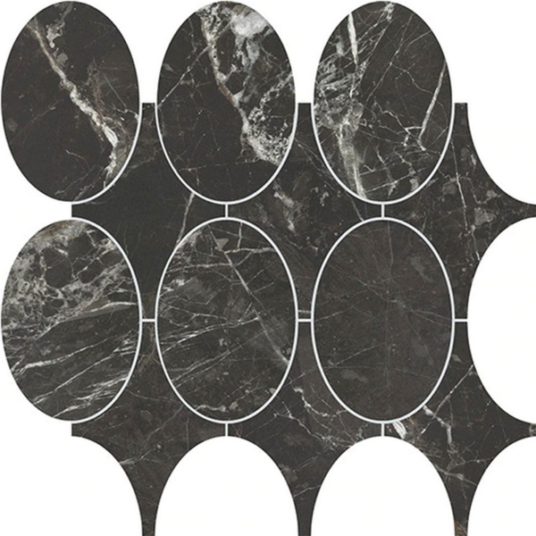 Picture of Marazzi - Savoir Oval Dot Mosaic Noir