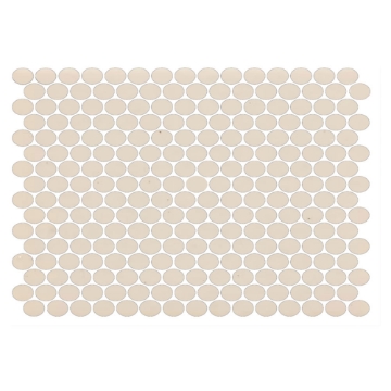 Picture of American Olean - Unglazed ColorBody Mosaic Penny Round Solids Almond