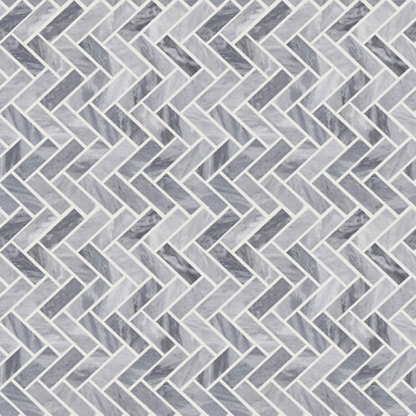 Picture of Shaw Floors - Chateau Herringbone Bardiglio Cloud