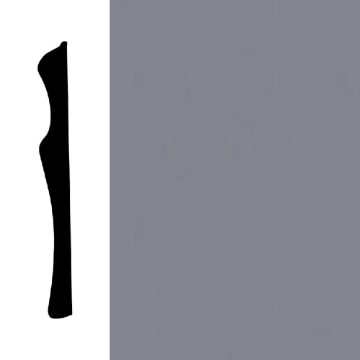 Picture of Mohawk - Sculpted Edge Wall Base 6 Silver Gray