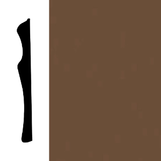 Picture of Mohawk - Sculpted Edge Wall Base 6 Chocolate