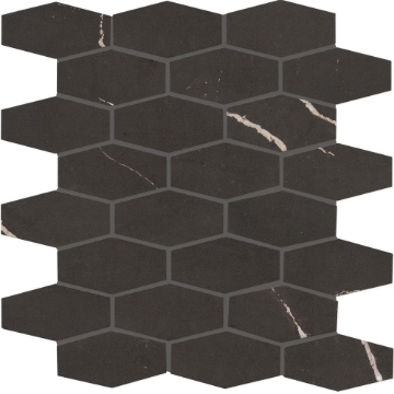 Picture of Marazzi - Classentino Marble Linear Hexagon Mosaic Centurio Black V2