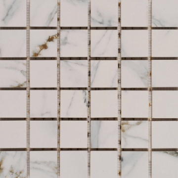 Picture of Alfagres - Carrara Hueso Gold Mosaic Carrara White
