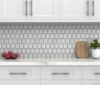 Picture of Anthology Tile - The Finish Line Jeweled Hex Mosaic Jeweled Hex Manor Gray